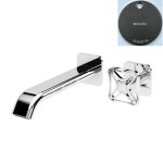 Bruma Navy Bateria umywalkowa podtynkowa z korkiem Click-Clack Gunmetal 1908511MG