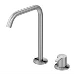   Bruma X-Alpha Bateria umywalkowa 2-otworowa montowana na blacie Satin stainless steel 1860006IS W MAGAZYNIE!!