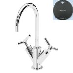 Bruma Genesi Bateria umywalkowa 2-uchwytowa bez korka Gunmetal 1910101MG