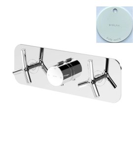 Bruma Genesi Bateria natryskowa termostatyczna podtynkowa 5-drożna Pure White 1916351PW