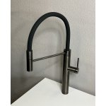       Gessi 316 Bateria kuchenna jednouchwytowa 1-otworowa Black Metal Brushed 60010.707 W MAGAZYNIE 