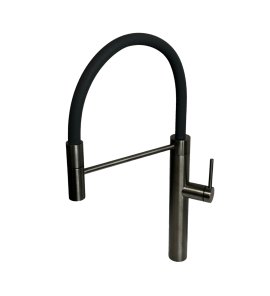       Gessi 316 Bateria kuchenna jednouchwytowa 1-otworowa Black Metal Brushed 60010.707 W MAGAZYNIE 