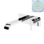 Bruma Breeze Bateria umywalkowa podtynkowa z korkiem Click-Clack Pure White 1682211PW