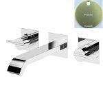 Bruma Breeze Bateria umywalkowa podtynkowa z korkiem Click-Clack 3-otworowa Sunrise 1682411SR