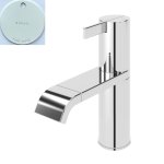 Bruma Breeze Bateria bidetowa jednootworowa z korkiem Click-Clack Pure White 1681002PW