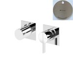 Bruma Breeze Bateria prysznicowa podtynkowa z 3 wyjściami Morning Mist 1681421MM