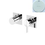 Bruma Breeze Bateria prysznicowa podtynkowa z 3 wyjściami Pure White 1681421PW