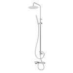 Bruma Breeze Zestaw wannowo-natryskowy Ø 300 mm naścienny Chrom 1682671CR