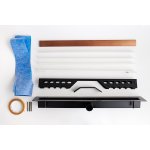   Cedor Odpływ Liniowy 120 cm super niski brushed rose gold PROLIN-BRUROSDES-120 