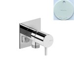 Bruma Breeze Przyłącze kątowe węża prysznicowego 3/8" z zaworem Pure White 1252802PW