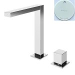 Bruma Adamastor Bateria umywalkowa 2-otworowa bez korka Pure White 3010001PW