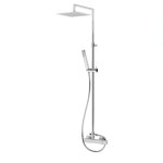 Bruma Adamastor Zestaw natryskowy naścienny z deszczownicą 300x300 mm na ramieniu ściennym Chrom 3012772CR