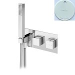 Bruma Adamastor Bateria wannowo-natryskowa termostatyczna podtynkowa Pure White 1854512PW