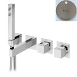 Bruma Adamastor Bateria wannowo-natryskowa podtynkowa z zestawem prysznicowym Morning Mist 3014701MM