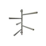      Galatea Design Lulu Grzejnik elektryczny obrotowy 62,2x51,6 cm gunmetal GD622GM W MAGAZYNIE!!