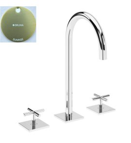Bruma Hera Bateria umywalkowa 3-otworowa bez korka Sunrise 1068800SR