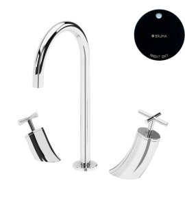 Bruma Hera Bateria umywalkowa 3-otworowa bez korka Night Sky 1062500NS