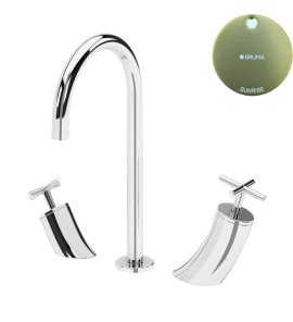 Bruma Hera Bateria umywalkowa 3-otworowa bez korka Sunrise 1062500SR