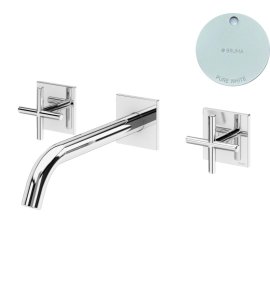 Bruma Hera Bateria umywalkowa podtynkowa 150 mm Pure White 1060104PW