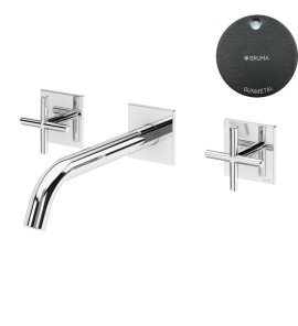 Bruma Hera Bateria umywalkowa podtynkowa 150 mm Gunmetal 1060104MG