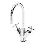 Bruma Hera Bateria bidetowa jednootworowa bez korka Chrom 1060900CR