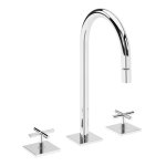 Bruma Hera Bateria bidetowa 3-otworowa bez korka Chrom 1060600CR