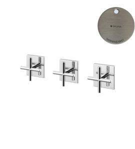 Bruma Hera Bateria natryskowa 3-otworowa podtynkowa 3-drożna Morning Mist 1063102MM