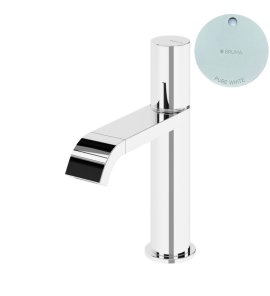 Bruma Avalon Bateria bidetowa jednootworowa bez korka Pure White 1890201PW