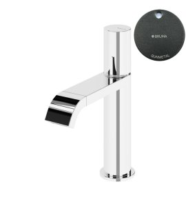 Bruma Avalon Bateria bidetowa jednootworowa bez korka Gunmetal 1890201MG