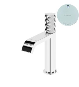 Bruma Avalon Bateria bidetowa jednootworowa bez korka Pure White 1891001PW