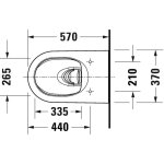      Duravit Bento Starck Box Miska bezrantowa 57x37,3 z deską wolnoopadającą biały połysk 45930920A1 
