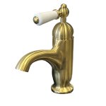   Galatea Design Retro Bateria umywalkowa złoty szczotkowany GDCH25BRG W MAGAZYNIE!!