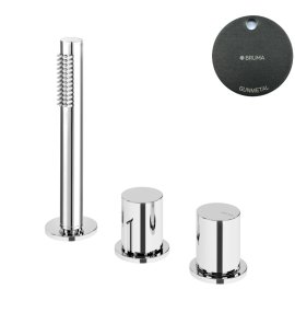 Bruma Avalon Bateria natryskowa nablatowa 3-otworowa Gunmetal 1895001MG