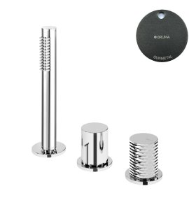 Bruma Avalon Bateria natryskowa nablatowa 3-otworowa Gunmetal 1893001MG