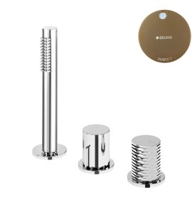 Bruma Avalon Bateria natryskowa nablatowa 3-otworowa Sunset 1893001SS