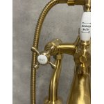 Galatea Design Retro Bateria wannowa wolnostojąca złoty szczotkowany GDT818W7BRG