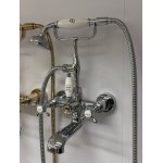   Galatea Design Retro Bateria wannowa ścienna z zestawem prysznicowym chrom GDT8CHR W MAGAZYNIE!!