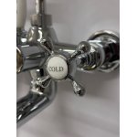   Galatea Design Retro Bateria wannowa ścienna z zestawem prysznicowym chrom GDT8CHR W MAGAZYNIE!!