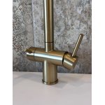   Galatea Design Circla Bateria kuchenna z podłączeniem do wody filtrowanej brushed gold GDF118BRG