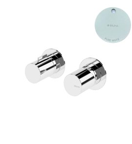 Bruma Avalon Bateria natryskowa podtynkowa jednouchwytowa 2-drożna Pure White 1891601PW