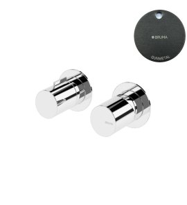 Bruma Avalon Bateria natryskowa podtynkowa jednouchwytowa 2-drożna Gunmetal 1891601MG