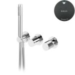 Bruma Avalon Bateria natryskowa podtynkowa ze słuchawką prysznicową Gunmetal 1893113MG