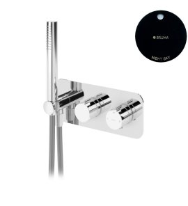 Bruma Avalon Bateria natryskowa termostatyczna podtynkowa z 3-wylotami Night Sky 1842801NS