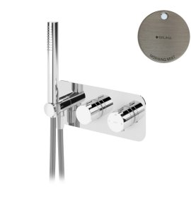 Bruma Avalon Bateria natryskowa termostatyczna podtynkowa z 3-wylotami Morning Mist 1842801MM