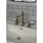   Galatea Design Retro Bateria umywalkowa 3-otworowa z korkiem nikiel GDT14NKL W MAGAZYNIE!!