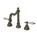   Galatea Design Retro Bateria umywalkowa 3-otworowa z korkiem nikiel GDT14NKL W MAGAZYNIE!!