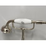 Galatea Design Retro Bateria wannowa ścienna z zestawem prysznicowym nikiel GDT8NKL