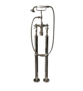 Galatea Design Retro Bateria wannowa wolnostojąca nikiel GDT818W7NKL