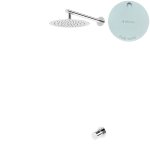 Bruma Avalon Bateria natryskowa podtynkowa z deszczownicą Ø 250 mm ścienną Pure White 1897621PW
