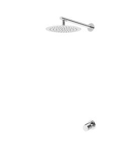 Bruma Avalon Bateria natryskowa podtynkowa z deszczownicą Ø 250 mm ścienną Chrom 1893601CR